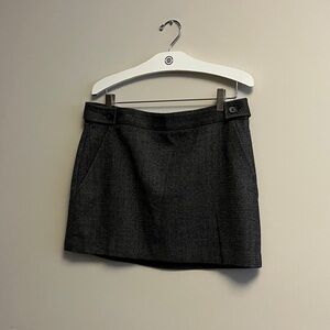 Theory Charcoal Mini Skirt